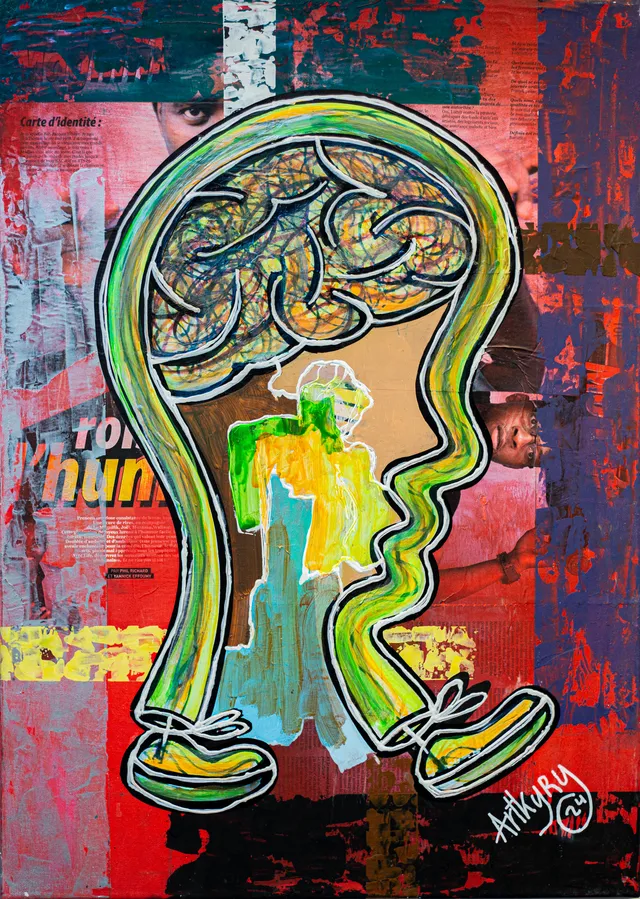 « Esprit Borri », acrylique sur toile, 50 × 70 cm, 2024 — œuvre d'Artkyry